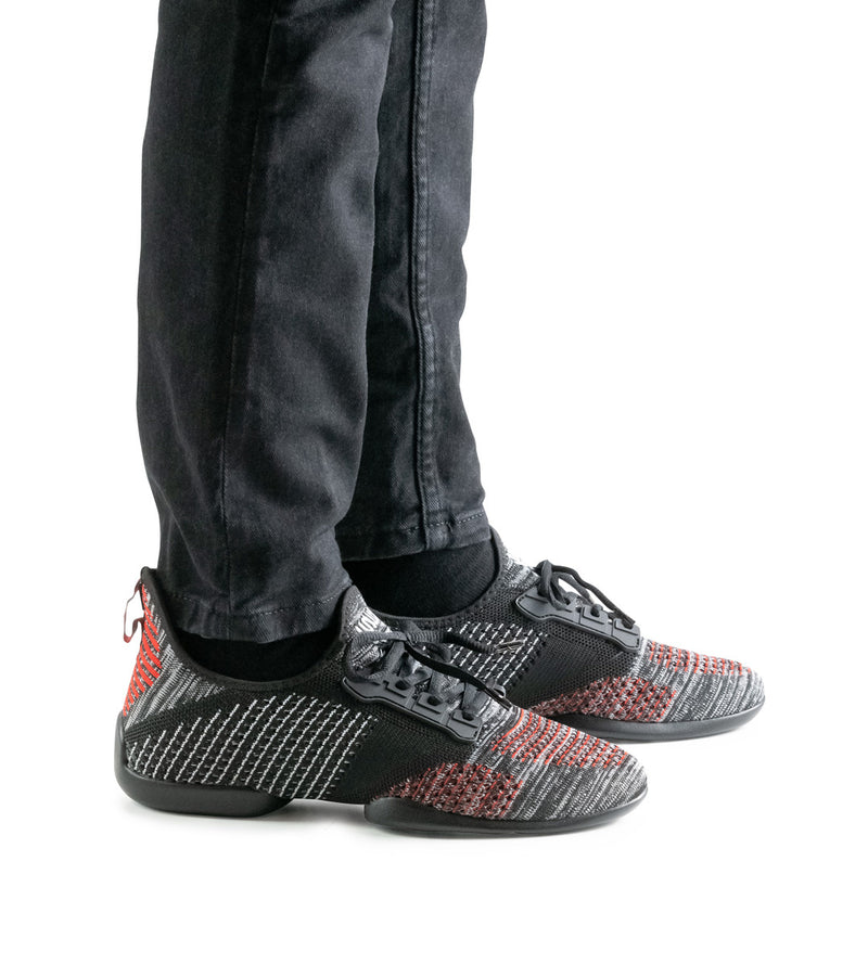 Laad het plaatje in de Viewer, Suny 4015 Pureflex Heren Zwart / Grijs / Rood Knit
