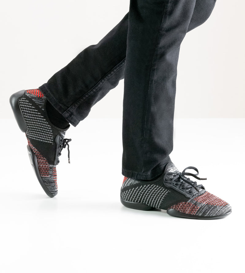 Laad het plaatje in de Viewer, Suny 4015 Pureflex Heren Zwart / Grijs / Rood Knit