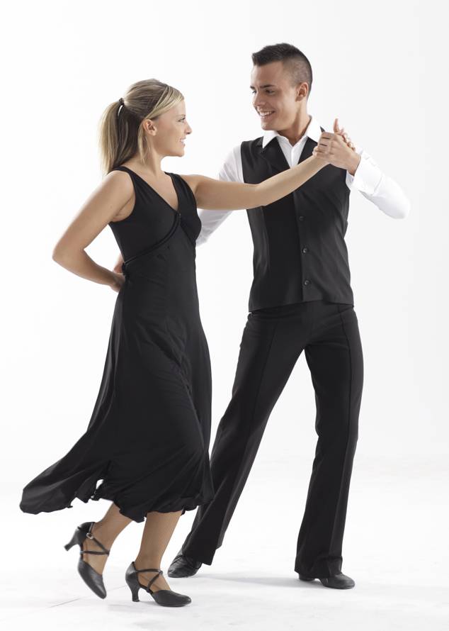 Laad het plaatje in de Viewer, 5095 Heren Latin/Ballroom Broek Zwart