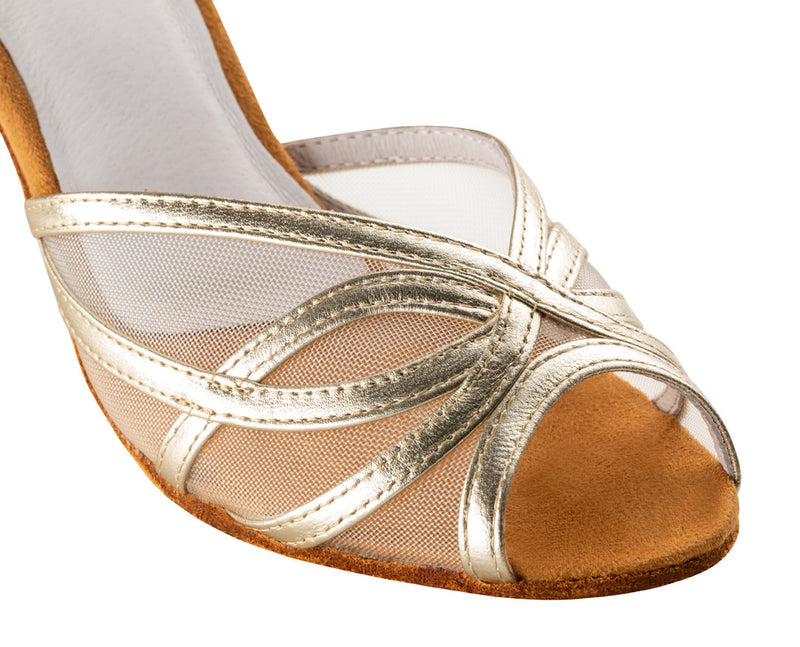 Laad het plaatje in de Viewer, Adele 740-60 Goud Leer/Mesh 6 cm