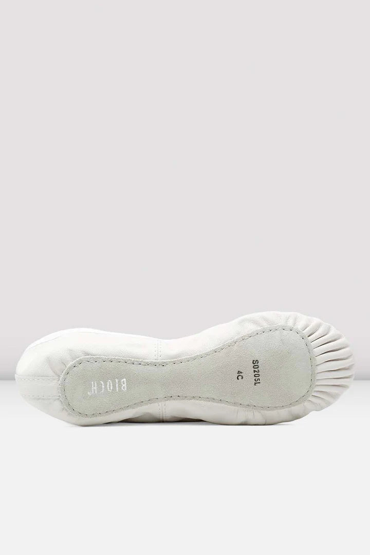Laad het plaatje in de Viewer, S0205L Dansoft Balletschoenen Doorlopende zool Wit/WHT