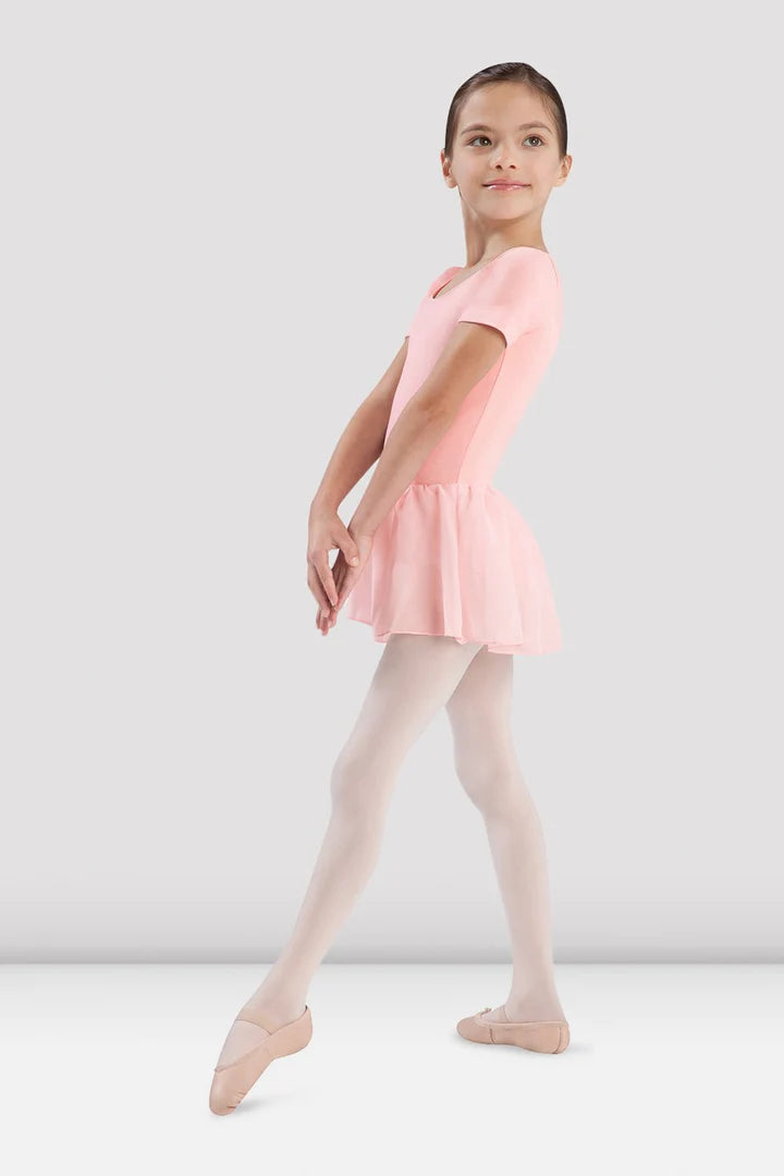 Laad het plaatje in de Viewer, CL5342 Tiffany Balletpakje Korte Mouw Licht Zalm Roze (LPK)