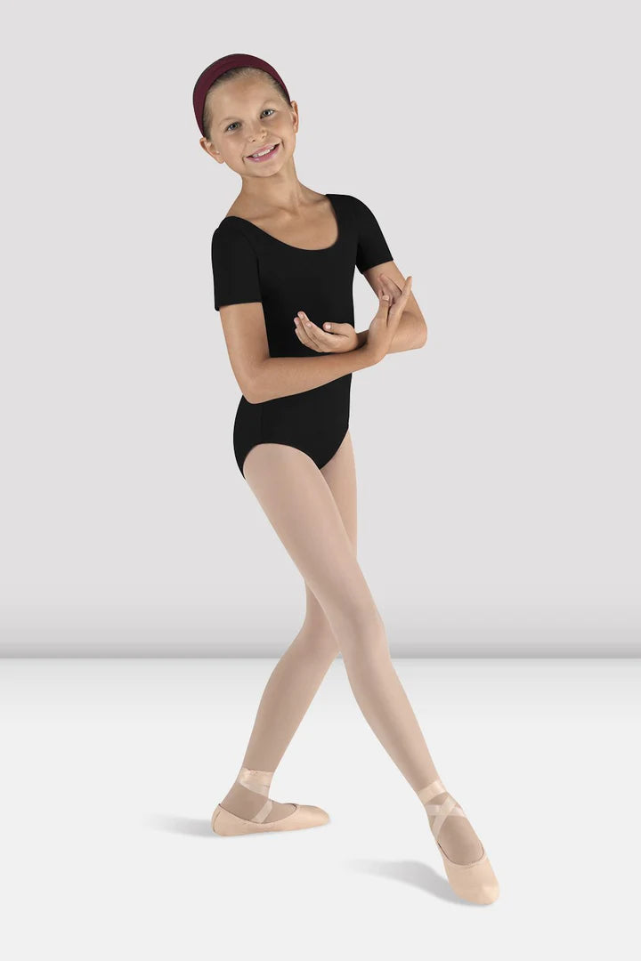 Laad het plaatje in de Viewer, CL5402 Ballet Balletpakje Korte Mouw Zwart (BLK)
