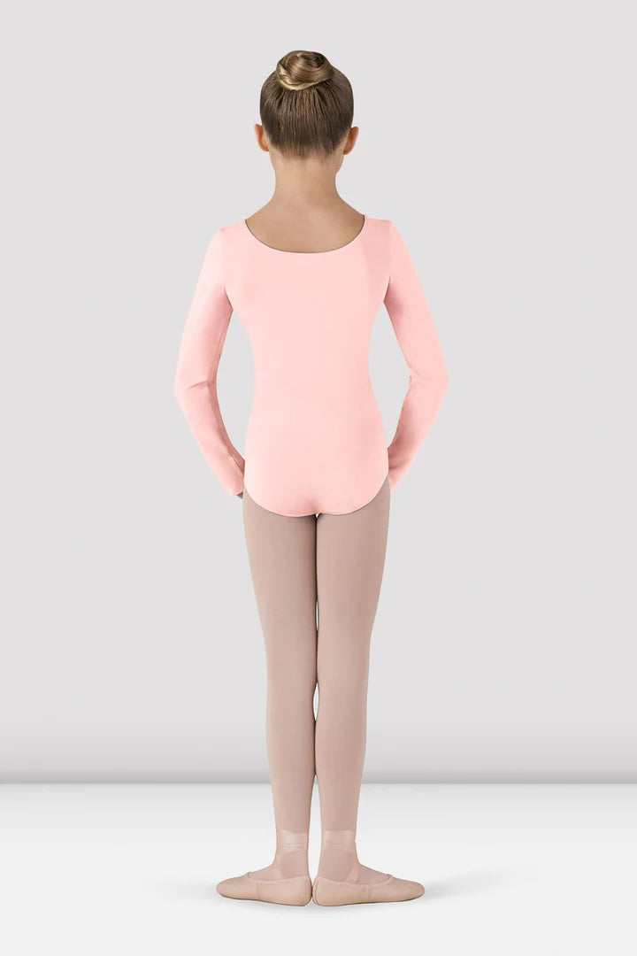 Laad het plaatje in de Viewer, CL5409 Petit Balletpakje Lange Mouw Licht Zalm Roze (LPK)