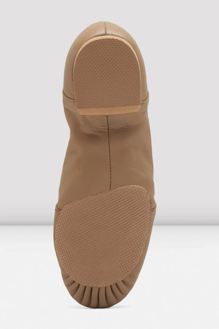 Laad het plaatje in de Viewer, S0405L Jazzsoft Jazzschoenen Rubber Splitzool Beige (TAN) Leer