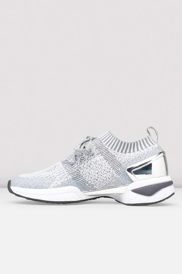 Laad het plaatje in de Viewer, S0929L Alcyone Lage Sneakers Grijs/Wit/Zilver Knit