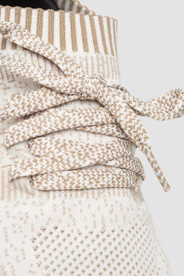 Laad het plaatje in de Viewer, S0929L Alcyone Lage Sneakers Beige/Wit/Rose Goud Knit