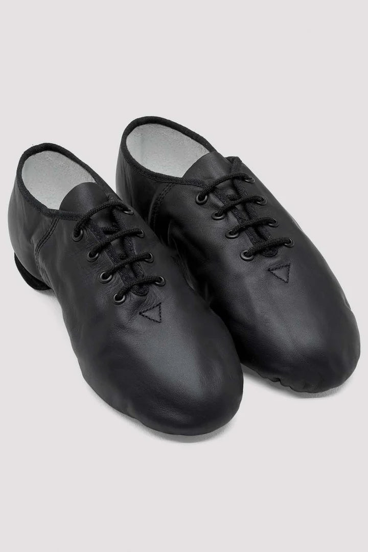 Laad het plaatje in de Viewer, S0423L Ultraflex Jazzschoenen Suède Splitzool Zwart Leer
