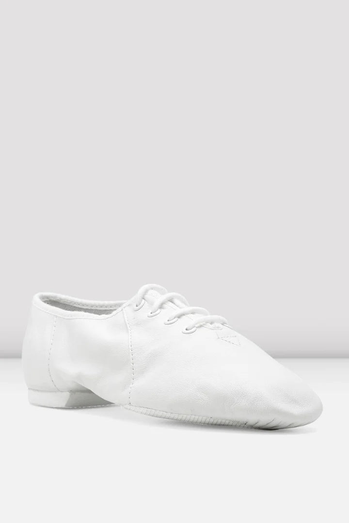 Laad het plaatje in de Viewer, S0405L Jazzsoft Jazzschoenen Rubber Splitzool Wit Leer
