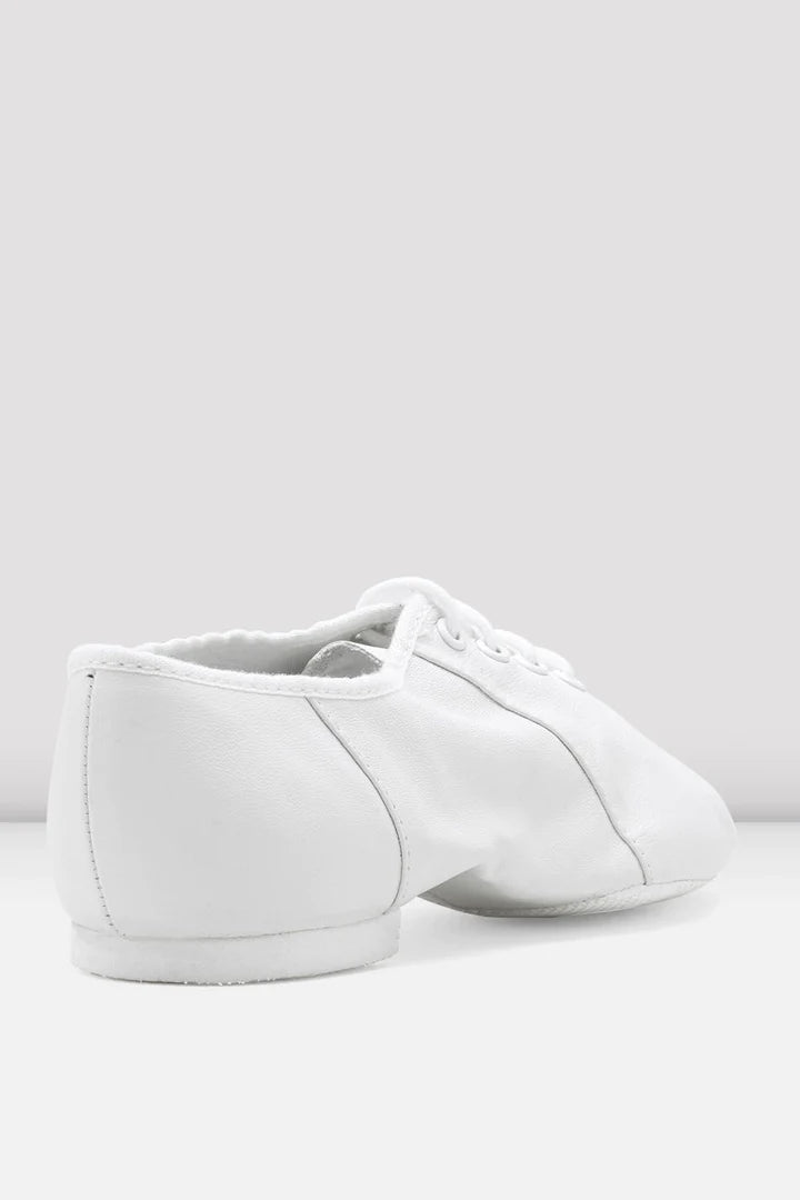 Laad het plaatje in de Viewer, S0405L Jazzsoft Jazzschoenen Rubber Splitzool Wit Leer
