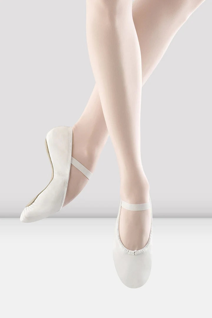 Laad het plaatje in de Viewer, S0205L Dansoft Balletschoenen Doorlopende zool Wit/WHT