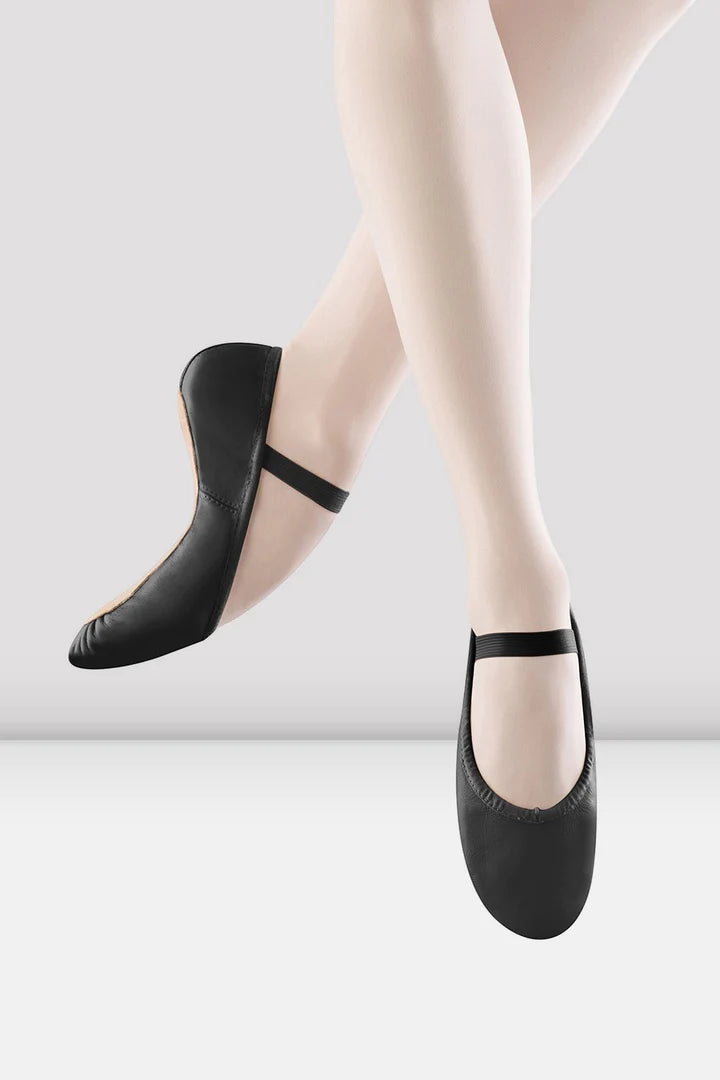 Laad het plaatje in de Viewer, S0205L Dansoft Balletschoenen Doorlopende zool Zwart/BLK