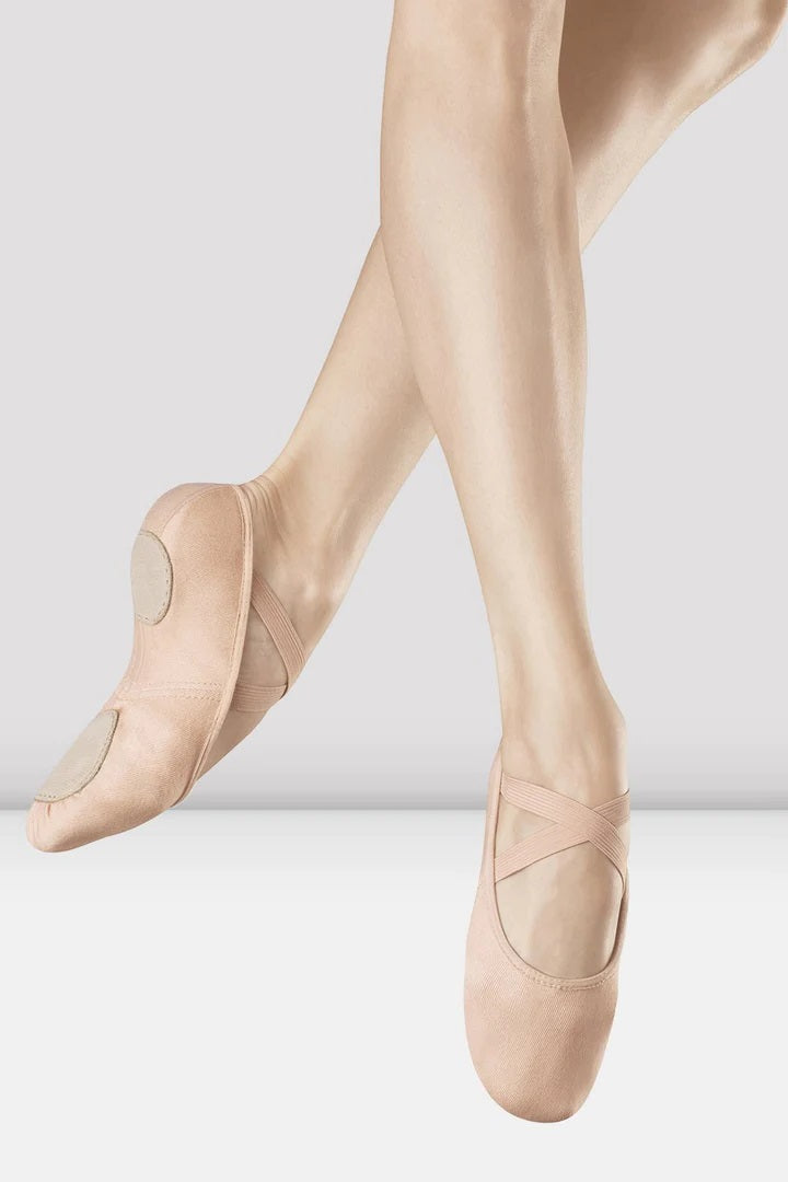 Laad het plaatje in de Viewer, S0220L Infinity Stretch Canvas Balletschoenen Roze/PNK