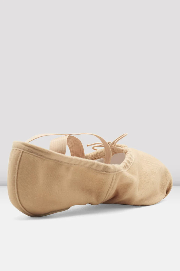 Laad het plaatje in de Viewer, S0277M Pump Men Canvas Gespleten Zool Balletschoen Beige (Light Sand)