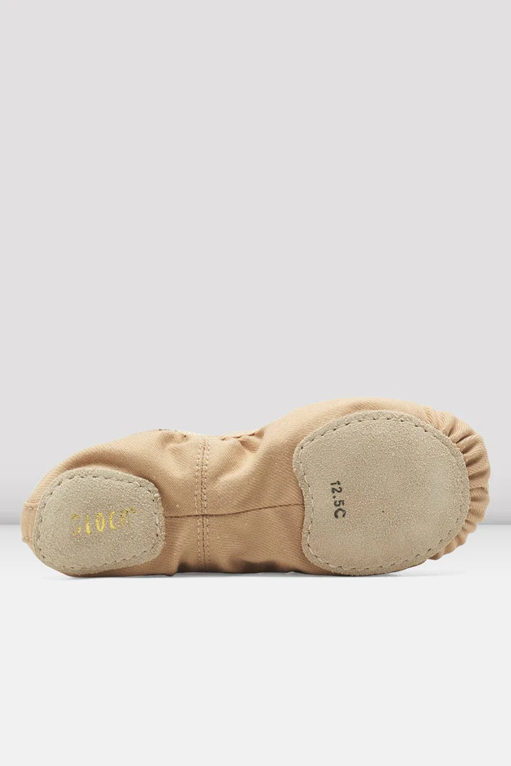 Laad het plaatje in de Viewer, S0284M Performa Stretch Canvas Balletschoen Beige (Sand)