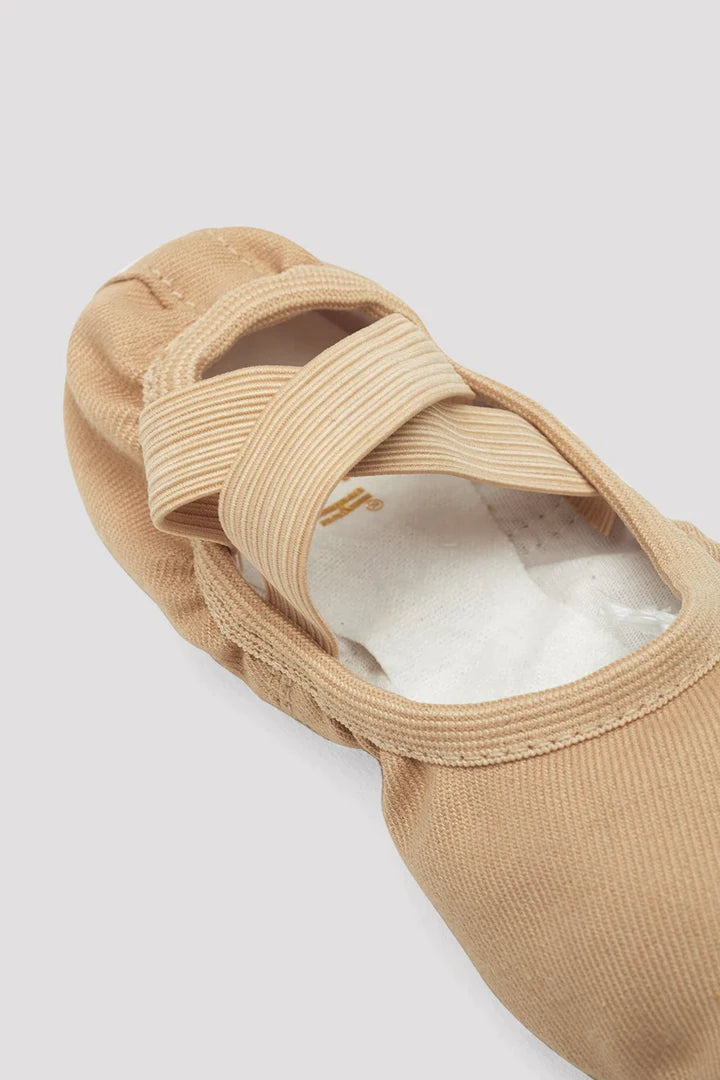 Laad het plaatje in de Viewer, S0284M Performa Stretch Canvas Balletschoen Beige (Sand)