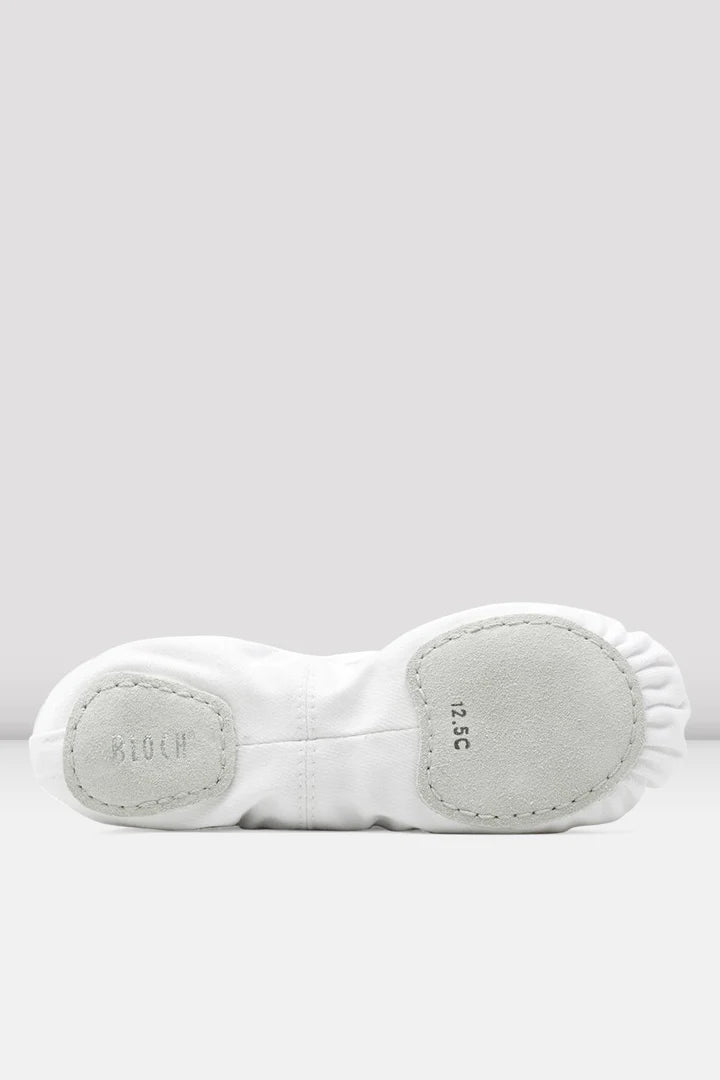 Laad het plaatje in de Viewer, S0284M Performa Stretch Canvas Balletschoen Wit (WHT)
