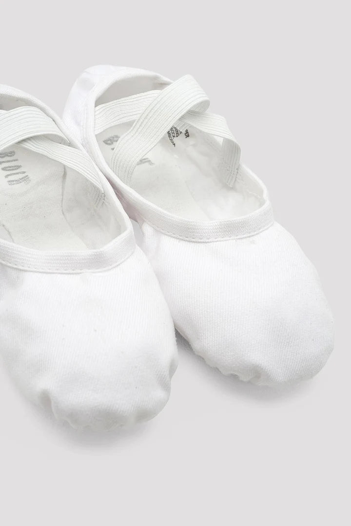 Laad het plaatje in de Viewer, S0284M Performa Stretch Canvas Balletschoen Wit (WHT)