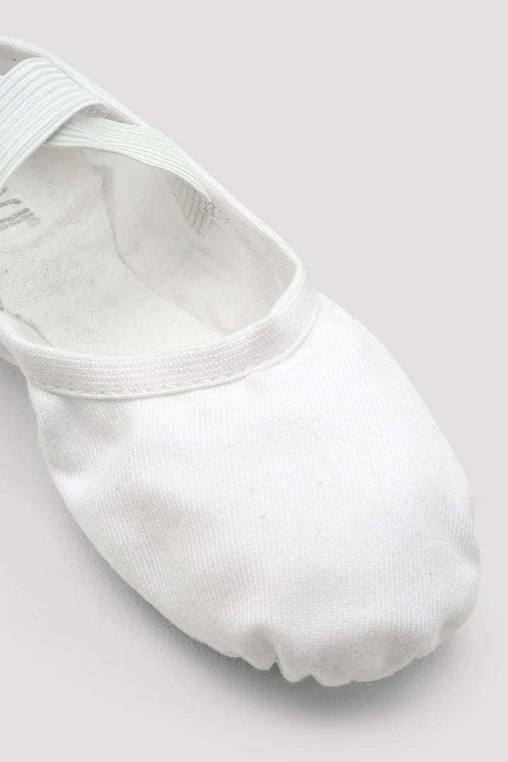 Laad het plaatje in de Viewer, S0284M Performa Stretch Canvas Balletschoen Wit (WHT)