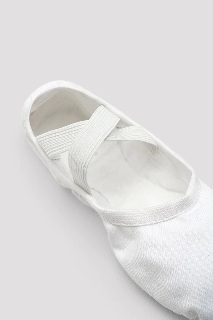 Laad het plaatje in de Viewer, S0284M Performa Stretch Canvas Balletschoen Wit (WHT)