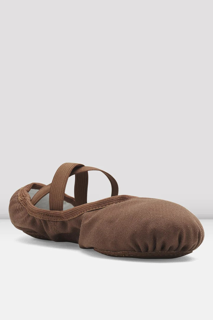 Laad het plaatje in de Viewer, S0284M Performa Stretch Canvas Balletschoen Bruin (Cocoa)
