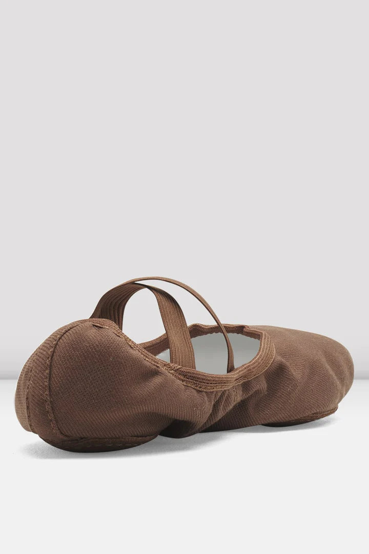 Laad het plaatje in de Viewer, S0284M Performa Stretch Canvas Balletschoen Bruin (Cocoa)
