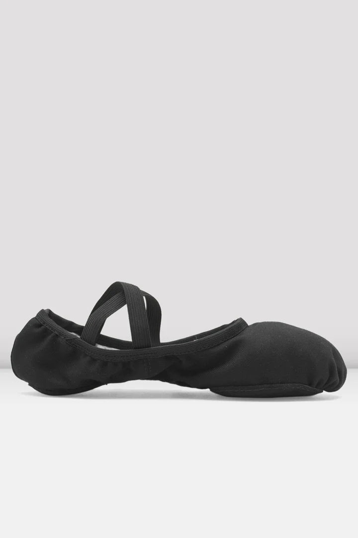 Laad het plaatje in de Viewer, S0284M Performa Heren Stretch Canvas Balletschoen Zwart (Black)