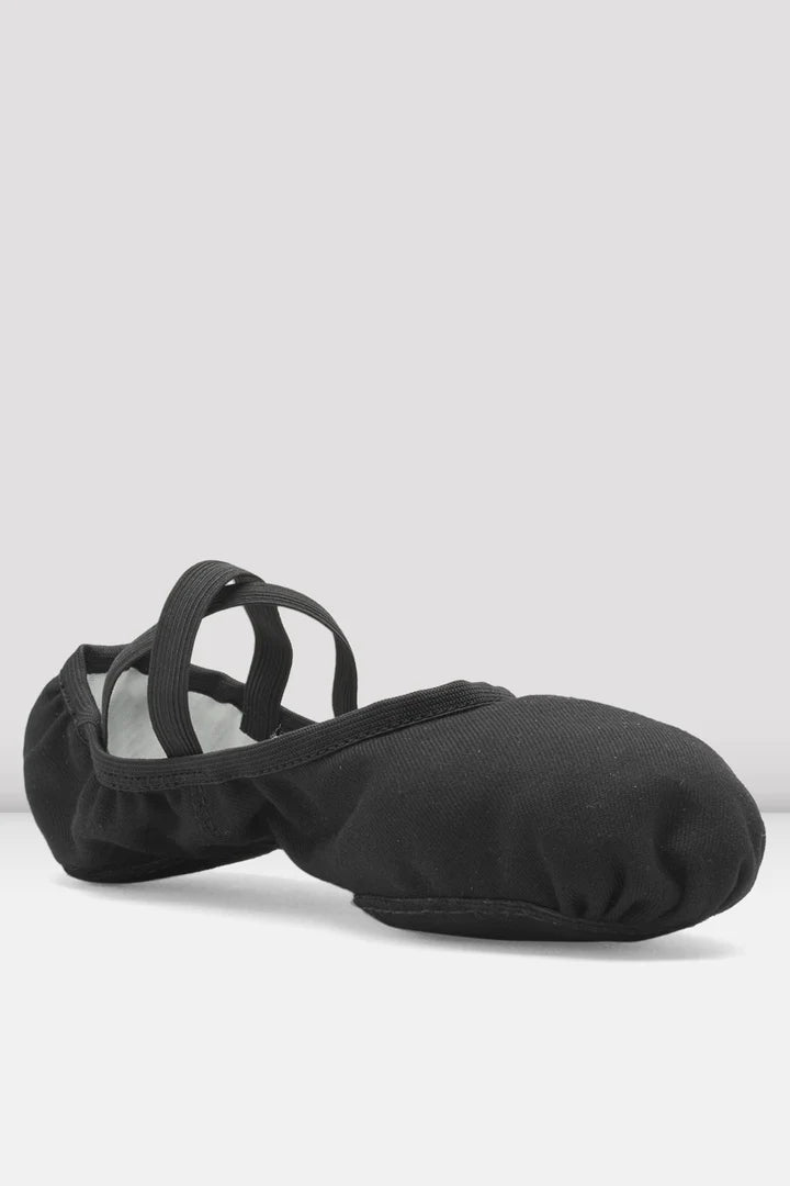 Laad het plaatje in de Viewer, S0284M Performa Heren Stretch Canvas Balletschoen Zwart (Black)