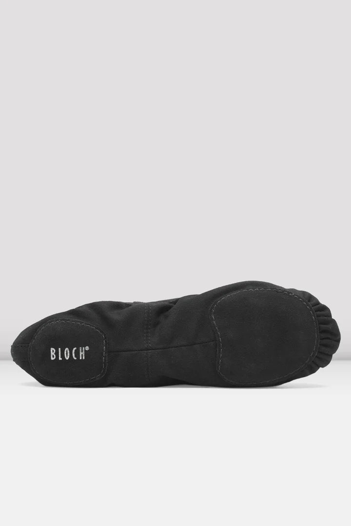 Laad het plaatje in de Viewer, S0284M Performa Heren Stretch Canvas Balletschoen Zwart (Black)