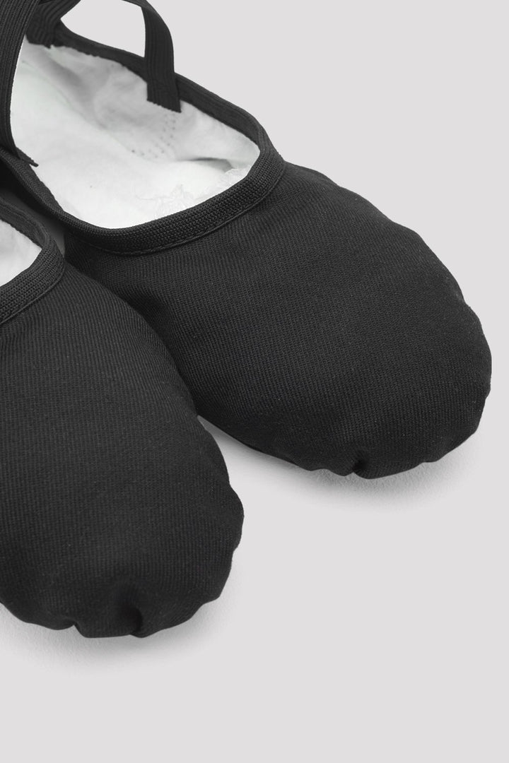 Laad het plaatje in de Viewer, S0284M Performa Heren Stretch Canvas Balletschoen Zwart (Black)
