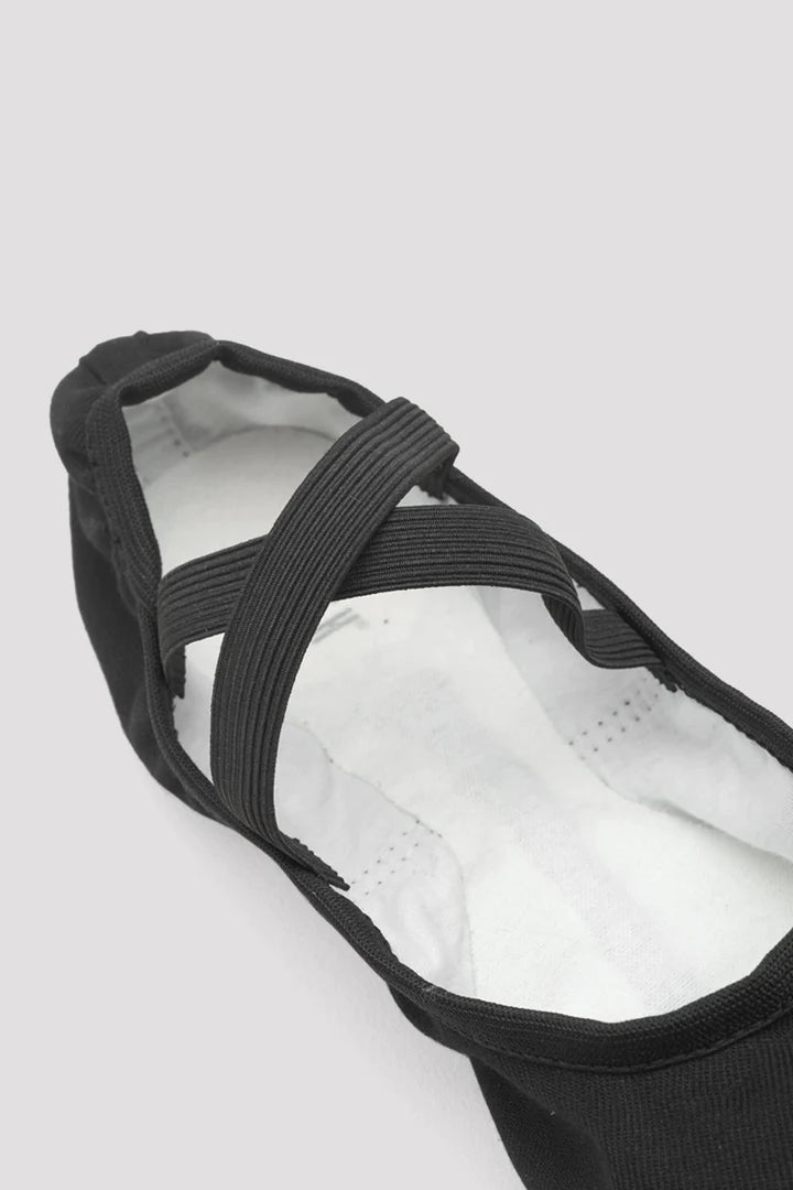Laad het plaatje in de Viewer, S0284M Performa Heren Stretch Canvas Balletschoen Zwart (Black)