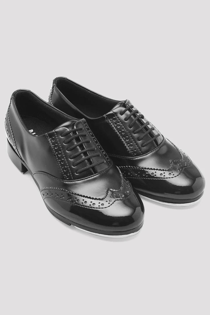Laad het plaatje in de Viewer, S0341L Charleston Tapschoenen Zwart Kunstleer