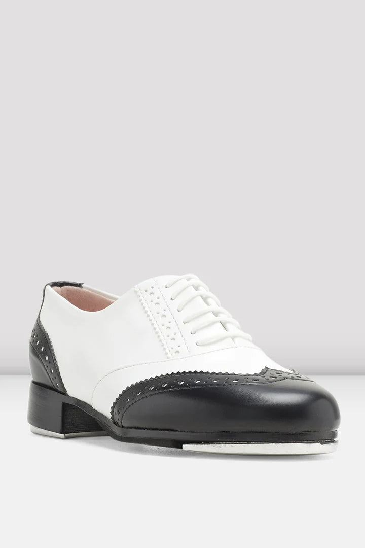 Laad het plaatje in de Viewer, S0341L Charleston Tapschoenen Wit / Zwart Kunstleer