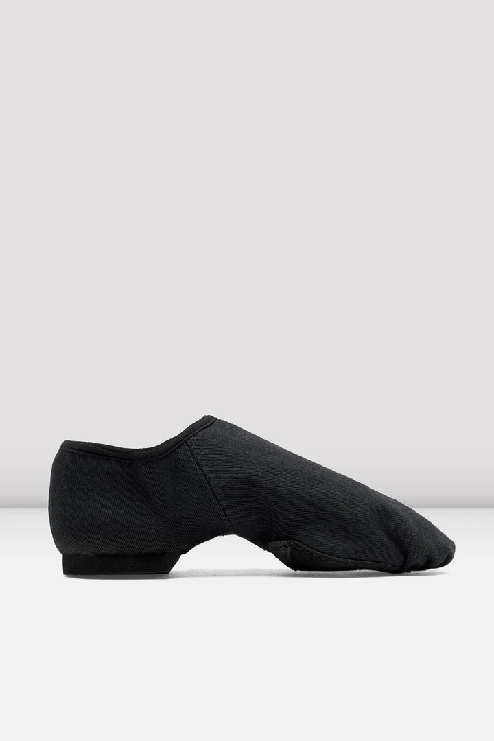Laad het plaatje in de Viewer, S0473L Phantom Jazzschoenen Splitzool Zwart Stretch Canvas