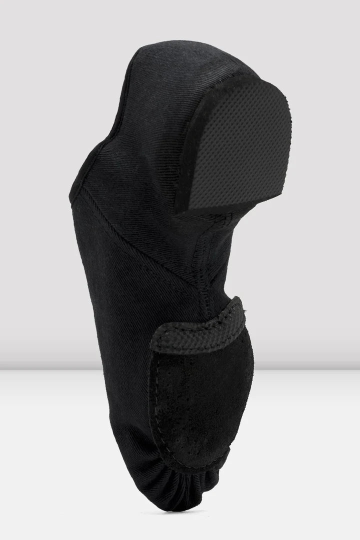 Laad het plaatje in de Viewer, S0473L Phantom Jazzschoenen Splitzool Zwart Stretch Canvas