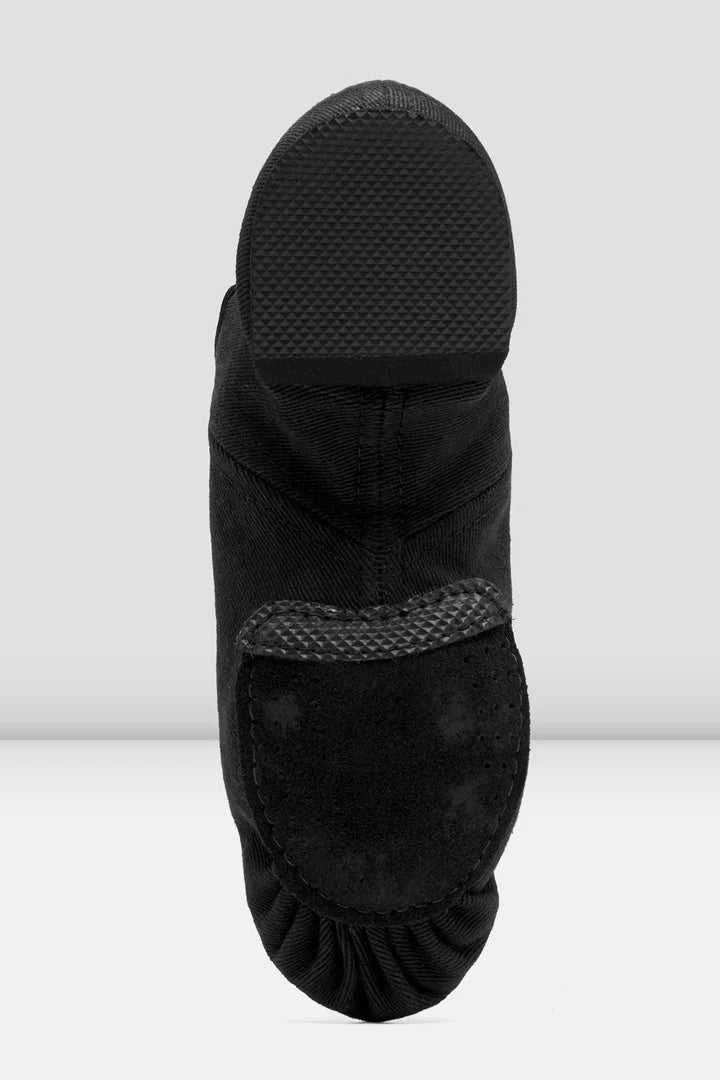 Laad het plaatje in de Viewer, S0473L Phantom Jazzschoenen Splitzool Zwart Stretch Canvas