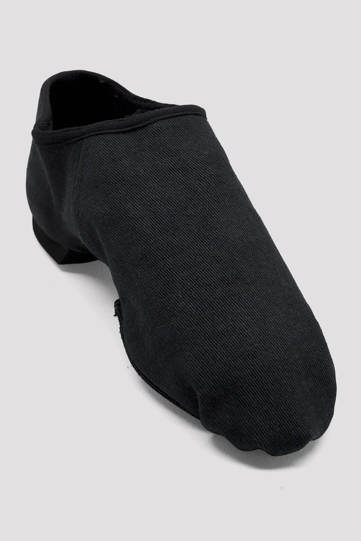 Laad het plaatje in de Viewer, S0473L Phantom Jazzschoenen Splitzool Zwart Stretch Canvas