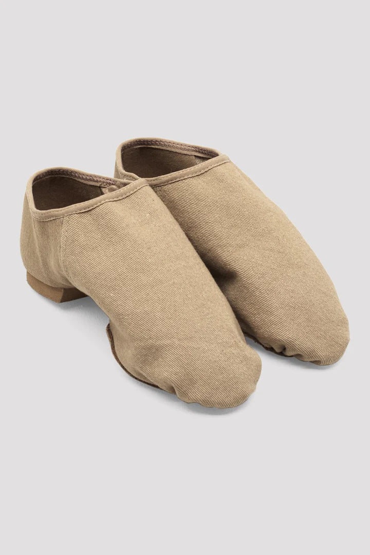 Laad het plaatje in de Viewer, S0473L Phantom Jazzschoenen Splitzool Beige Stretch Canvas