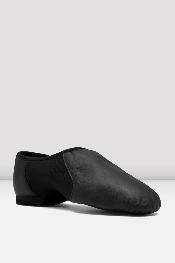 Laad het plaatje in de Viewer, S0495L Neo Flex Slip On Jazzschoenen Zwart Leer/Neopreen