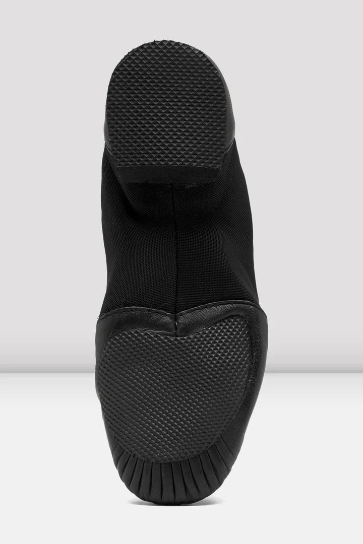 Laad het plaatje in de Viewer, S0495L Neo Flex Slip On Jazzschoenen Zwart Leer/Neopreen