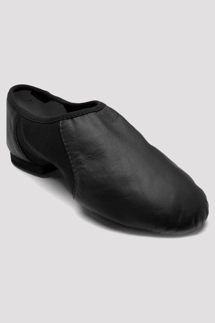 Laad het plaatje in de Viewer, S0495L Neo Flex Slip On Jazzschoenen Zwart Leer/Neopreen
