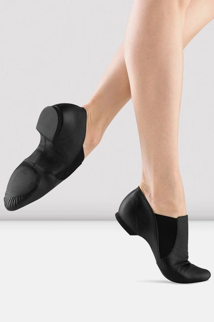 Laad het plaatje in de Viewer, S0499M Elasta Bootie - Men's Zwart Leer