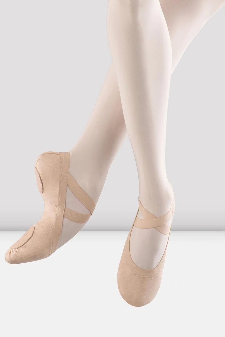 Laad het plaatje in de Viewer, S0621L Pro Elastic Canvas Balletschoenen Splitzool Roze (Pink)