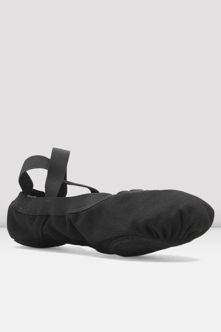 Laad het plaatje in de Viewer, S0621L Pro Elastic Canvas Balletschoenen Splitzool Zwart (Black)