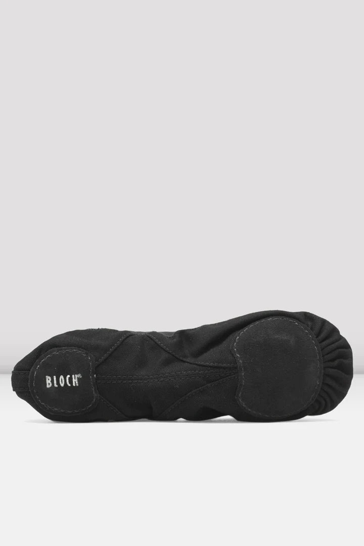 Laad het plaatje in de Viewer, S0621L Pro Elastic Canvas Balletschoenen Splitzool Zwart (Black)