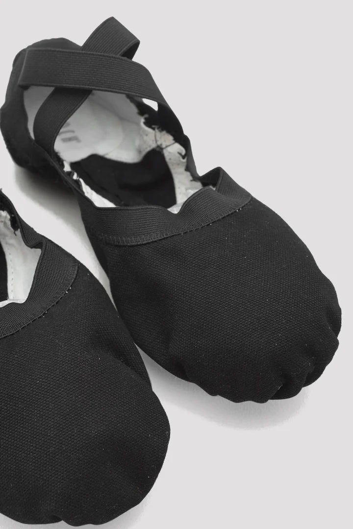 Laad het plaatje in de Viewer, S0621L Pro Elastic Canvas Balletschoenen Splitzool Zwart (Black)