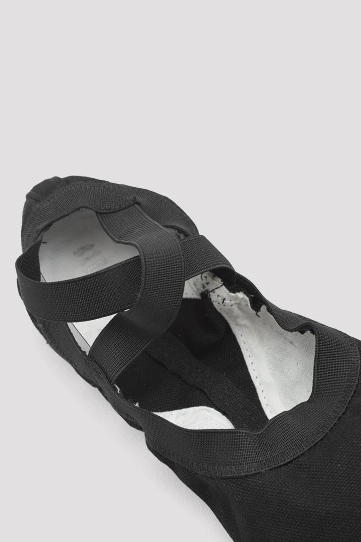 Laad het plaatje in de Viewer, S0621L Pro Elastic Canvas Balletschoenen Splitzool Zwart (Black)