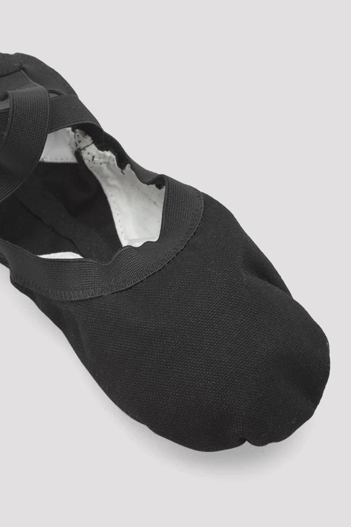 Laad het plaatje in de Viewer, S0621L Pro Elastic Canvas Balletschoenen Splitzool Zwart (Black)