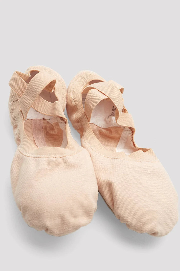 Laad het plaatje in de Viewer, S0621L Pro Elastic Canvas Balletschoenen Splitzool Roze (Pink)