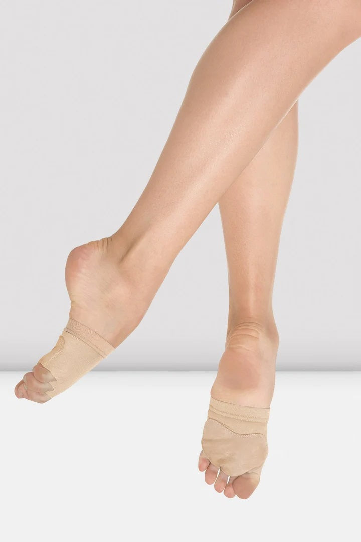 Laad het plaatje in de Viewer, S0660L Foot Glove Dansvoetjes Beige (BSE) Mesh / Suède